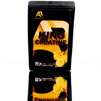 Compra Creatina AB King Creatine Limón 300 g, con sabor refrescante y fácil preparación. Aprovecha la oferta de apertura por 12,59 €.